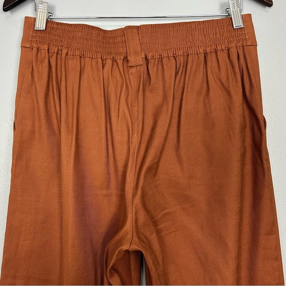 Cabi Cruise Pleated Crop Pants Women’s Size S Sienna Brown Boho Wide Leg 6478 - Picture 7 of 9